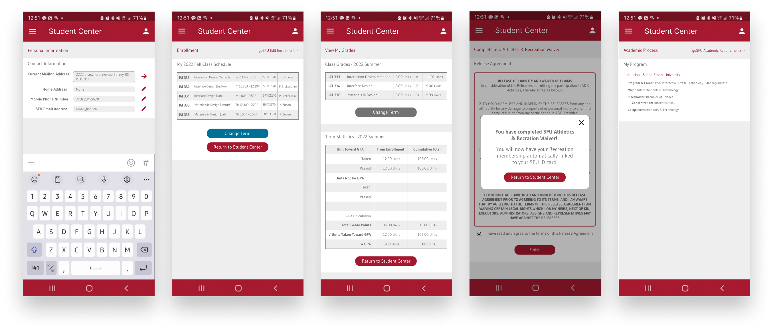 SFUsnap Final Features